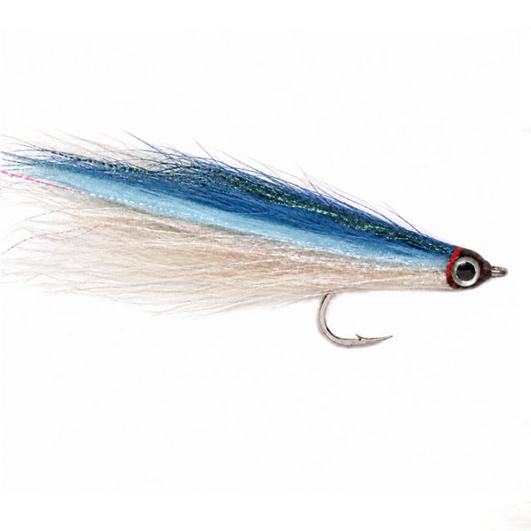 Daz´s Sandeel Fliege blue & white #2/0
