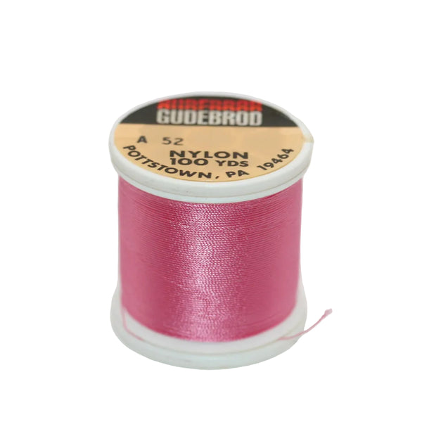 Gudebrod Nylon-Rutenbindegarn Rosa 52 – Stärke A, 100 yd