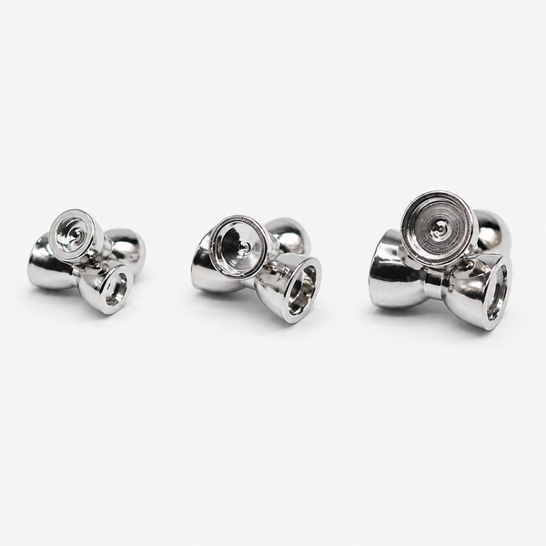 Sunken Barbell Eyes -silber-