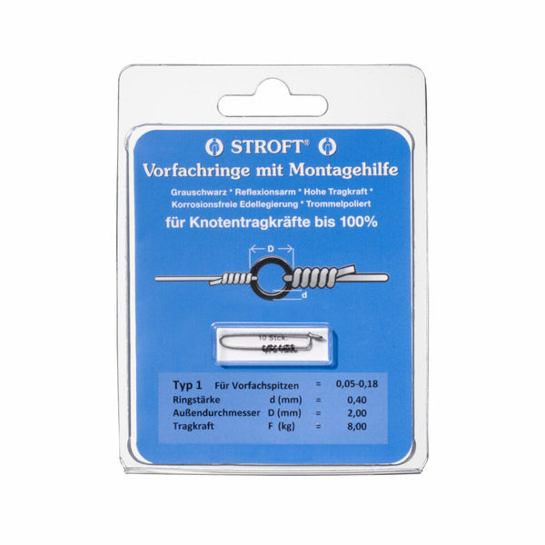 Stroft Vorfachringe 1 - 8kg - 10Stück