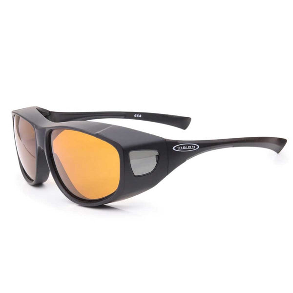 Vision 4X4 Fit-over-Polbrille mit gelben Gläsern für Brillenträger