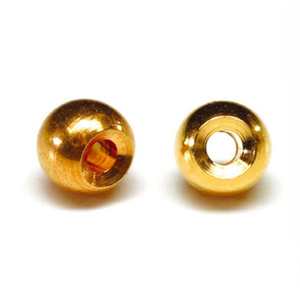Messingperlen - Gold - groß  5 mm