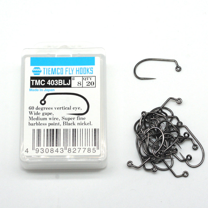 TMC 403BLJ – widerhakenloser Jig-Nymphenhaken von Tiemco