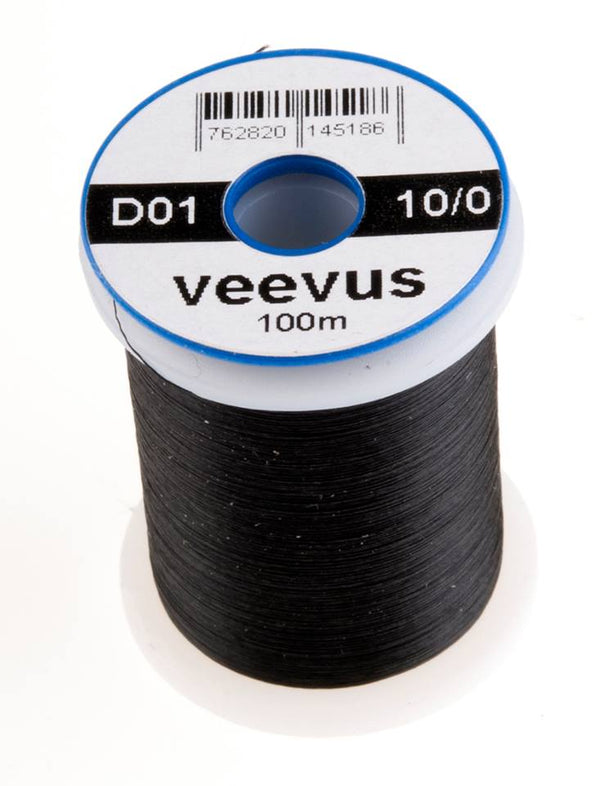 Veevus Bindegarn 10/0 schwarz