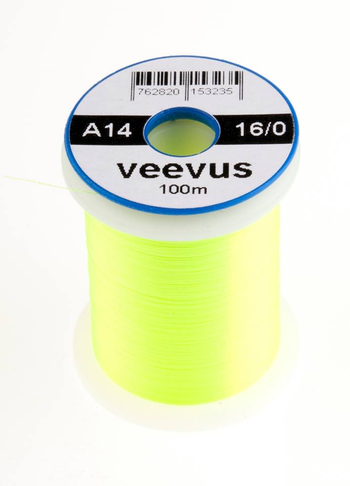 Veevus Bindegarn 16/0 fluo. gelb