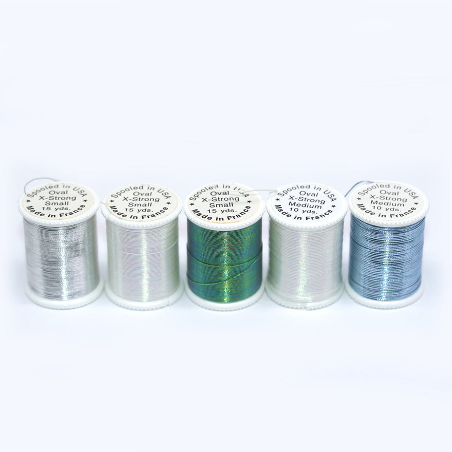 Lagartun French ''Poly'' Tinsel - Oval Metallic Extra Strong