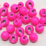 Tungstenperlen mit Schlitz – Hot Pink