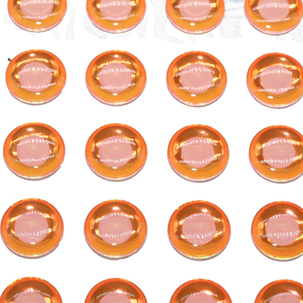 3D Augen fluorescent fluo. orange
