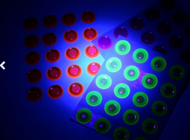 3D Augen fluorescent fluo. orange