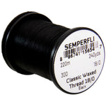 Semperfli Classic Waxed Thread – Schwarz