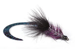 GuideLine Wiggle Tail Borstenwurm Black -Meerforellenfliege-