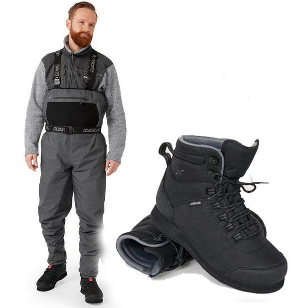 Wat-Set 2 GuideLine Kaitum XT Wathose + Guideline Kaitum Watschuhe mit Filzsohle