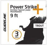 GuideLine Power Strike 3-er Pack 9ft  Trout