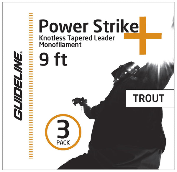 GuideLine Power Strike 3-er Pack 9ft  Trout
