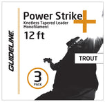 GuideLine Power Strike 3-er Pack 12' Trout