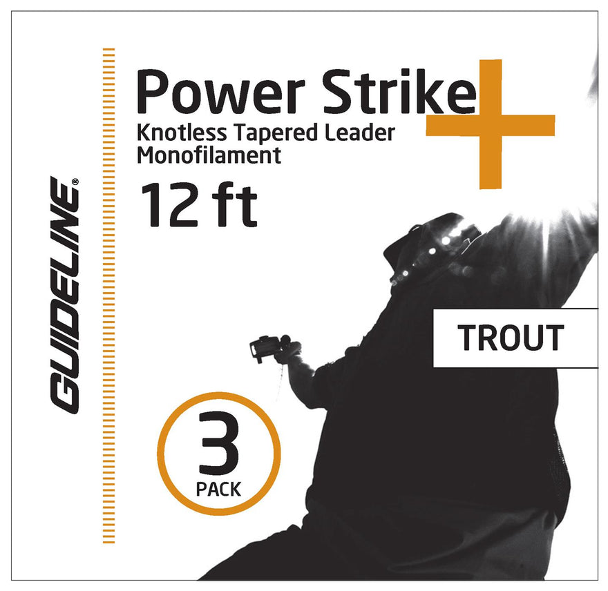 GuideLine Power Strike 3-er Pack 12' Trout