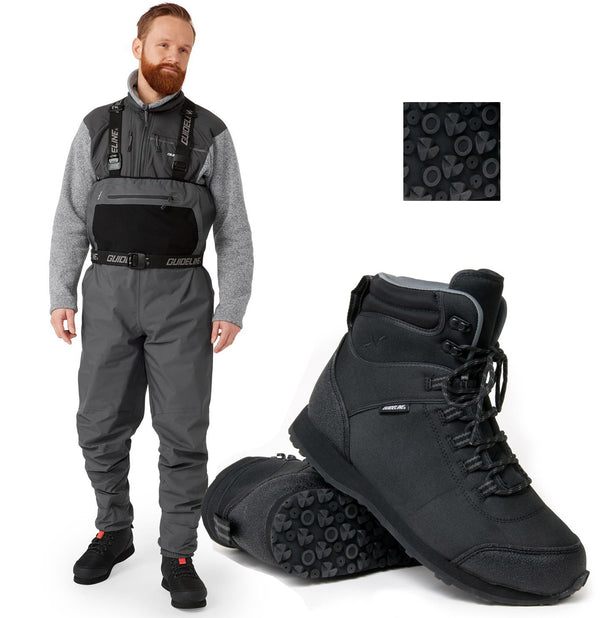 Wat-Set 44 GuideLine Kaitum XT Wathose + Guideline Kaitum Watschuhe mit Gummisohle