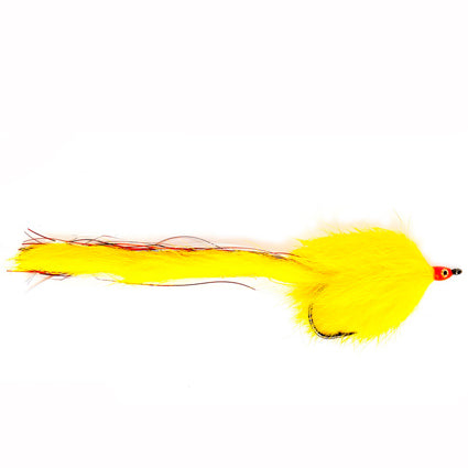 Yellow Sparkle Bunny - Hechtstreamer 4/0