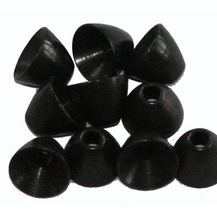 Messing Cone Heads schwarz