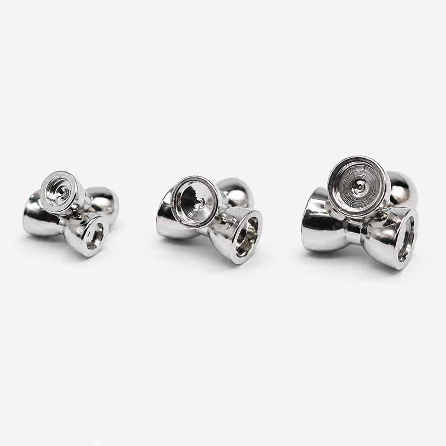 Sunken Barbell Eyes -silber-