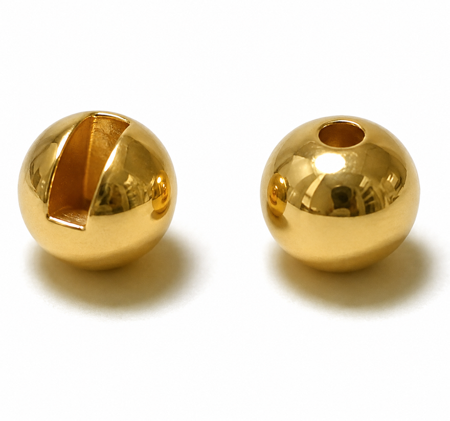Tungsten Perlen gold