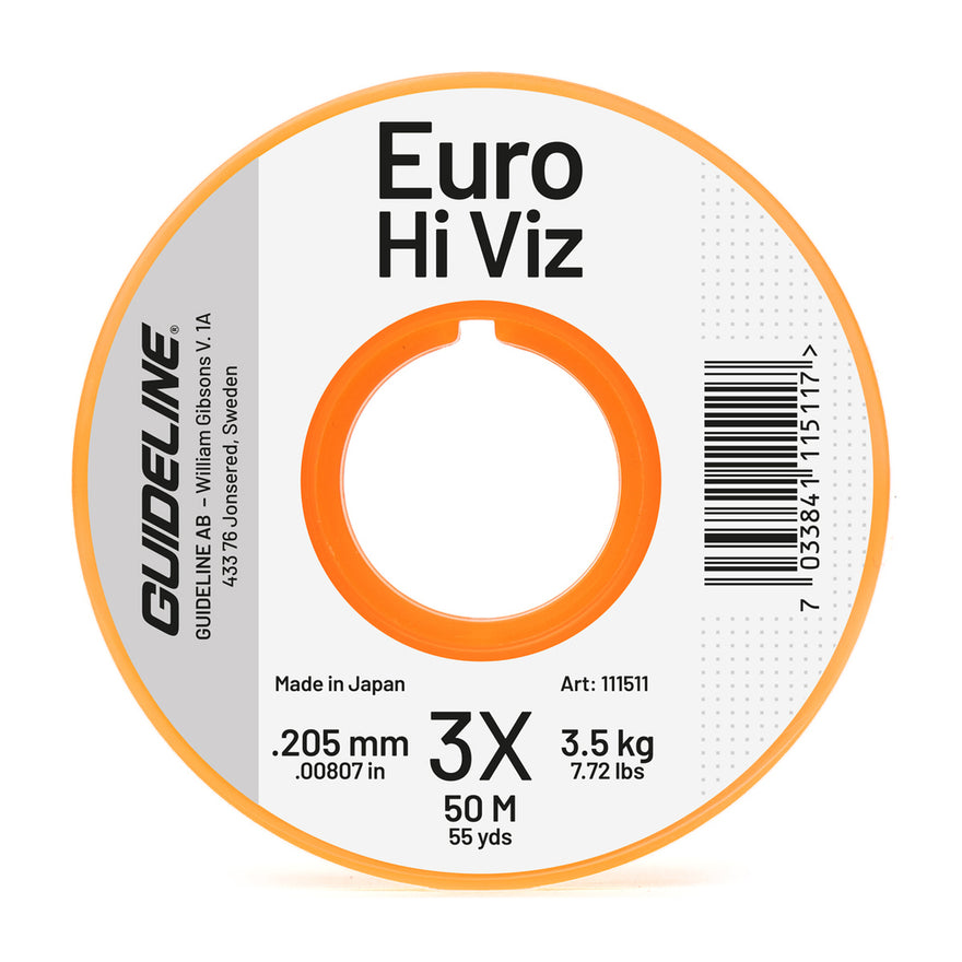 Guideline Euro Hi Viz 3X – Euro-Nymphing Vorfachmaterial 0,20 mm