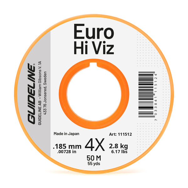 Guideline Euro Hi Viz 4X – Euro-Nymphing Vorfachmaterial 0,18 mm