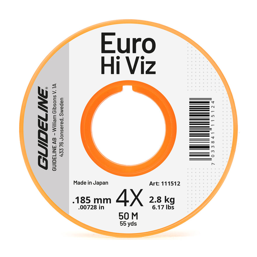Guideline Euro Hi Viz 4X – Euro-Nymphing Vorfachmaterial 0,18 mm