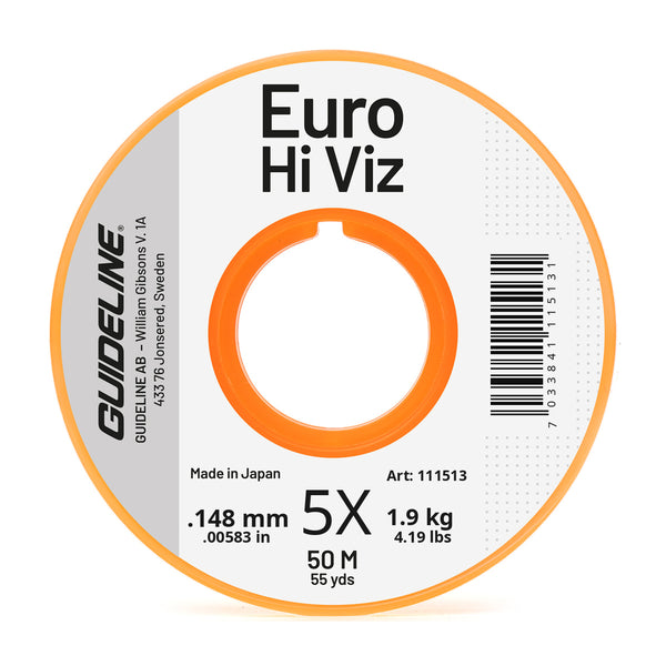 Guideline Euro Hi Viz 5X – Euro-Nymphing Vorfachmaterial 0,15 mm