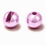 Tungstenperlen mit Schlitz in glänzendem Metallic Hot Pink