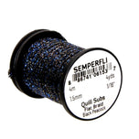 Semperfli Quill Subs Flat Braid - black peacock-