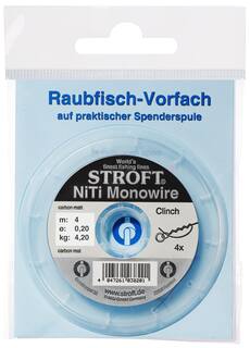 Stroft NiTi Monowire 0,20 mm - 4,2 kg Tragkraft