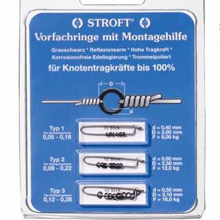 Stroft Vorfachringe  3er Pack - 8kg-12kg-16kg - 30Stck