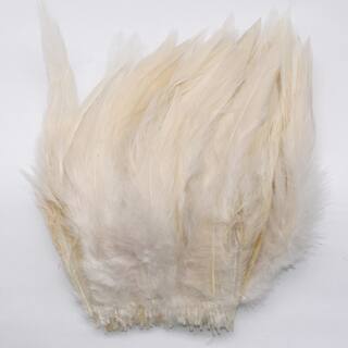 Strung Chinese Saddle Hackle weiss