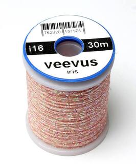 Veevus Iridescent Bindegarn shrimp pink