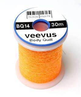 Veevus Body Quill Bindegarn fluo. orange