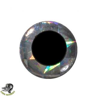 Pike Monkey Epoxy Augen holo. silber 12 mm