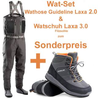 Wat-Set 3 Wathose Laxa 2.0 + Watschuh Laxa 3.0 mit Filzsohle