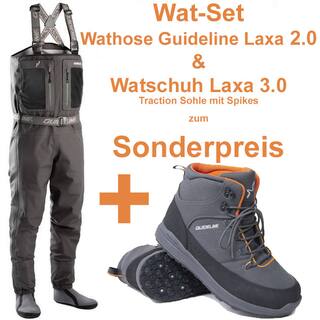 Wat-Set 1 Wathose Laxa 2.0 + Watschuh Laxa 3.0 mit Gummisohle