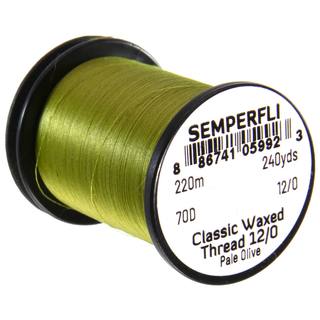 Semperfli Classic waxed thread 12/0 pale olive