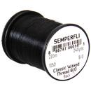 Semperfli Classic waxed thread -schwarz- 8/0