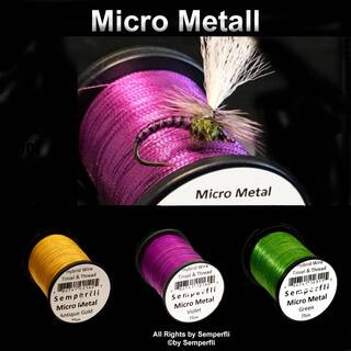 Semperfli Micro Metall Faden peacock grn