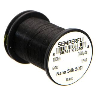 Semperfli Nano Silk - 50 Denier- 100mSpule schwarz