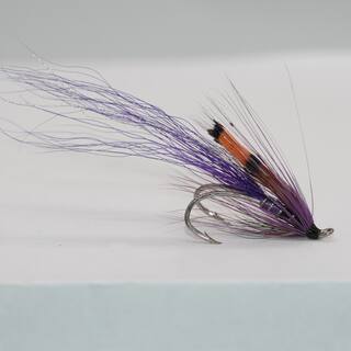 Allys Shrimp  purple Lachsfliege -Doppel- #10