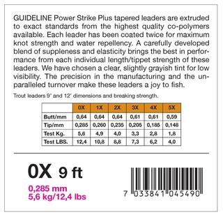 GuideLine Power Strike 3-er Pack Trout 9 -4x