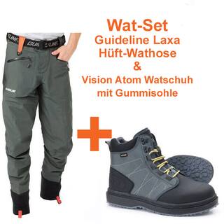 Wat-Set x8 GuideLine Laxa Hfthose  + Vision ATOM Schuh Gummisohle