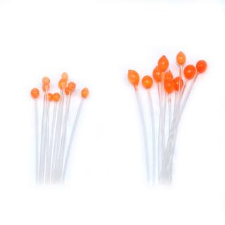 Plastikaugen fr Shrimpimitationen und Nymphen small orange