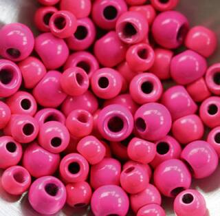 Messingperlen - farbig 2,8 mm fluo. pink