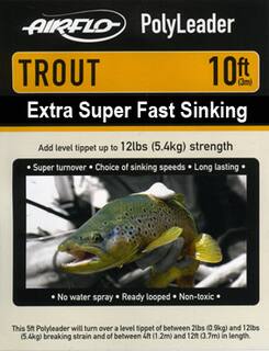 Airflo Polyleader - TROUT 5,4 kg - 10ft. - 3 m Extra Super Fast Sinking