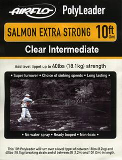 Airflo Polyleader - Salmon Extra Strong 18kg - 10ft. - 3 m  Extra Super Fast Sinking